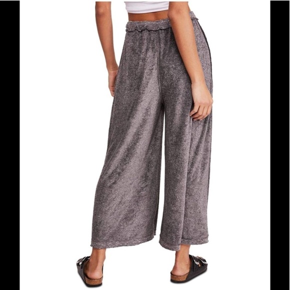 - Free People Grey Marled Make it Maxi Wide Leg Pants in Super soft - Picture 3 of 12